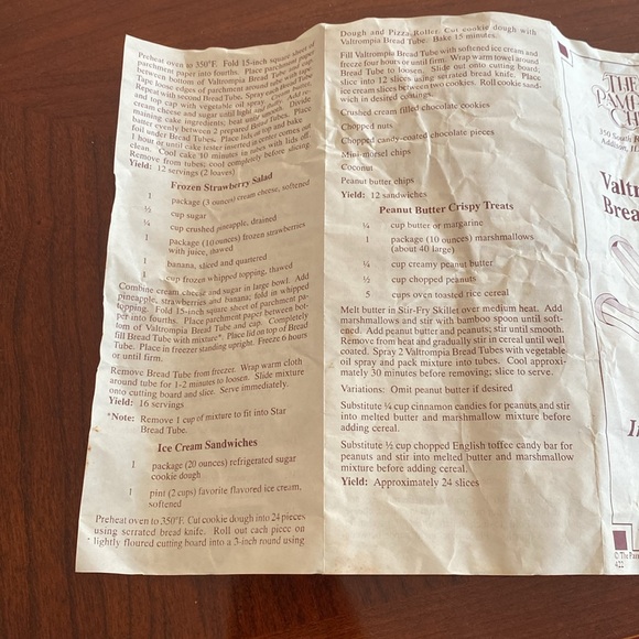 Pampered Chef Bread Tube for bread or ice cream sandwiches - flower - Valtrompia - Picture 8 of 8